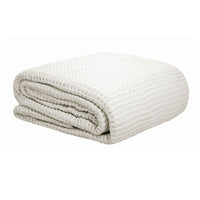 Thumbnail for Cotton Waffle Blanket White Single