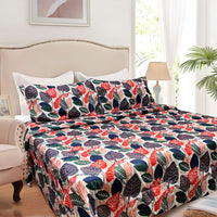 Thumbnail for Hotel Living 3 Pce Light Weight Comforter Set Queen/King Corbett Tropical Leaves