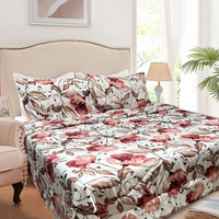 Thumbnail for Hotel Living 3 Pce Light Weight Comforter Set Queen/King Corbett Floral Autumn