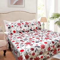 Thumbnail for Hotel Living 3 Pce Light Weight Comforter Set Queen/King Corbett Floral Circles