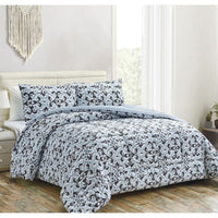 Thumbnail for Hotel Living 3 Pce Light Weight Microfiber Comforter Set Padini Queen/King D5