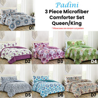 Thumbnail for Hotel Living 3 Pce Light Weight Microfiber Comforter Set Padini Queen/King D5