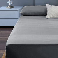 Thumbnail for 400TC Cotton Percale King Single Combo Set 50cm Wall Grey