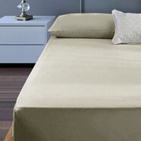 Thumbnail for 400TC Cotton Percale King Single Combo Set 50cm Wall Taupe