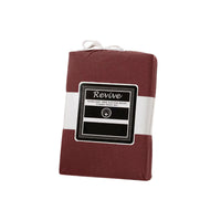 Thumbnail for Revive Mahogany Red 100% Cotton Jersey Super Soft Fitted Sheet Combo Set King Single 35cm Wall