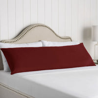 Thumbnail for Artex 100% Cotton Body Pillowcase Burgundy