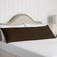 Thumbnail for Artex 100% Cotton Body Pillowcase Chocolate