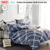 Thumbnail for Koi Reversible Quilt Cover Set King