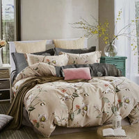 Thumbnail for Blossom Bliss 100% Cotton Reversible Quilt Cover Set Queen
