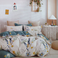 Thumbnail for Chloe Home 100% Cotton Reversible Quilt Cover Set King