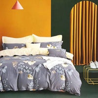 Thumbnail for Harlo Grey 100% Cotton Reversible Quilt Cover Set King