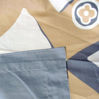 Thumbnail for 400TC Cotton Sateen Quilt Cover Set Modern Art Queen