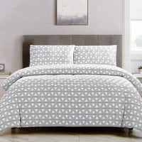 Thumbnail for Artex Black Triangle Geometric Pattern Printed Microfiber Polyester Quilt Cover Set Queen