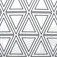 Thumbnail for Artex Black Triangle Geometric Pattern Printed Microfiber Polyester Quilt Cover Set Queen