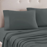 Thumbnail for Art Terrace Microfiber Sheet Set Queen 33cm Wall Dark Grey