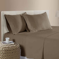 Thumbnail for 400TC Bamboo Cotton Sheet Set Brown Queen