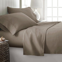Thumbnail for 400TC Cotton Sateen Sheet Set King - Mocha