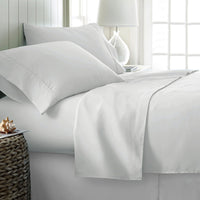 Thumbnail for 400TC Cotton Sateen Sheet Set King - White