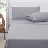 Thumbnail for Polar Fleece Sheet Set King 36cm Wall with King Pillowcases Grey