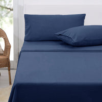Thumbnail for Polar Fleece Sheet Set King 36cm Wall with King Pillowcases Midnight Blue
