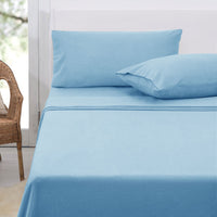 Thumbnail for Polar Fleece Sheet Set King 36cm Wall with King Pillowcases Sky