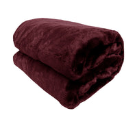 Thumbnail for Faux Mink Throw Rug Wine