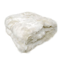 Thumbnail for Radisson Snow Fox Luxury Animal Faux Fur Throw Rug 127 x 152 cm