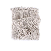 Thumbnail for Dylan Taupe Knitted Throw Rug