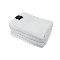 Thumbnail for 550GSM Set of 4 100% Cotton Terry Bath Towels 70 x 140 cm White