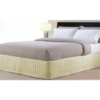 Thumbnail for Artex 300TC Cotton Quilted Valance Cream QUEEN