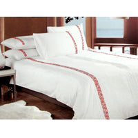 Thumbnail for Metropolitan Haze Red Quilt Cover Set King