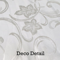 Thumbnail for Deco White Luxury Jacquard Tablecloth 150 x 220 cm