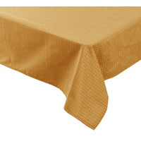 Thumbnail for Dobby Checkered Tablecloth Gold 160 x 265 cm