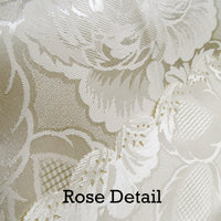 Thumbnail for Rose Ecru Luxury Jacquard Tablecloth 150 x 270 cm