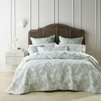 Thumbnail for Bianca Eden Sage Jacquard Bedspread Set Queen