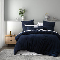 Thumbnail for Bianca Lebron Indigo Jacquard Polyester Quilt Cover Set Super King