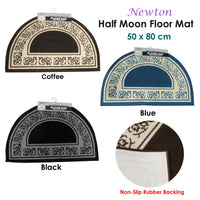 Thumbnail for Newton Half Moon Floor Mat 50 x 80cm Blue