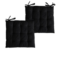 Thumbnail for Set of 2 Colter Cotton Chair Pads Black