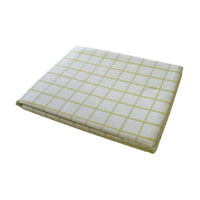 Thumbnail for Cotton Grid Checks Oblong Table Cloth Yellow 130 x 180cm