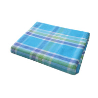 Thumbnail for Cotton Plaid Checks Round Table Cloth 180cm Diameter Blue