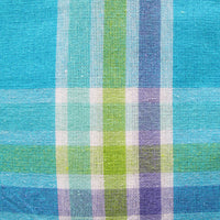 Thumbnail for Cotton Plaid Checks Round Table Cloth 180cm Diameter Blue