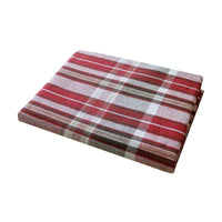 Thumbnail for Cotton Plaid Checks Round Table Cloth 180cm Diameter Red