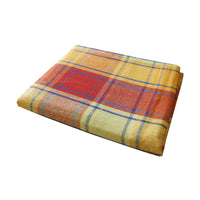 Thumbnail for Cotton Plaid Checks Round Table Cloth 180cm Diameter Yellow