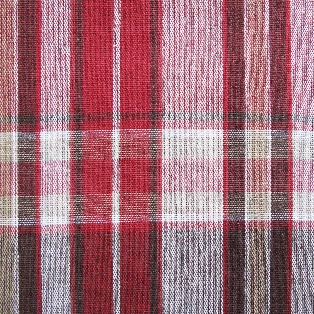 Cotton Plaid Checks Oblong Table Cloth Red 150 x 230cm