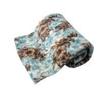 Thumbnail for 190GSM Fashion Printed Ultra Soft Coral Fleece Throw 127 x 152cm Amber