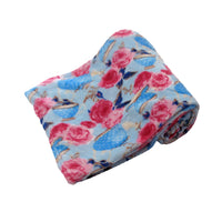 Thumbnail for 190GSM Fashion Printed Ultra Soft Coral Fleece Throw 127 x 152cm Tea Garden
