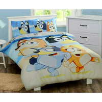 Thumbnail for Caprice Bluey Fun Reversible Licensed Quilt Cover Set Double