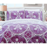 Thumbnail for 225TC Kasbah Mandala Cotton Rich Easy Care Quilt Cover Set Queen