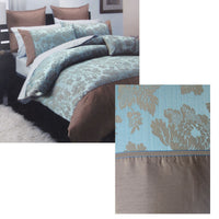 Thumbnail for Regal Blue Polyester Cotton Jacquard Quilt Cover Set Double