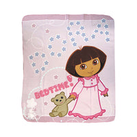 Thumbnail for Caprice Polar Fleece Throw Rug Dora Explorer Bed Time 127 x 152 cm
